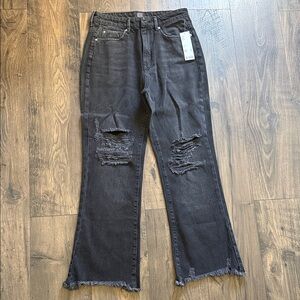 Distressed Black Women Jeans - NEW WITH TAGS